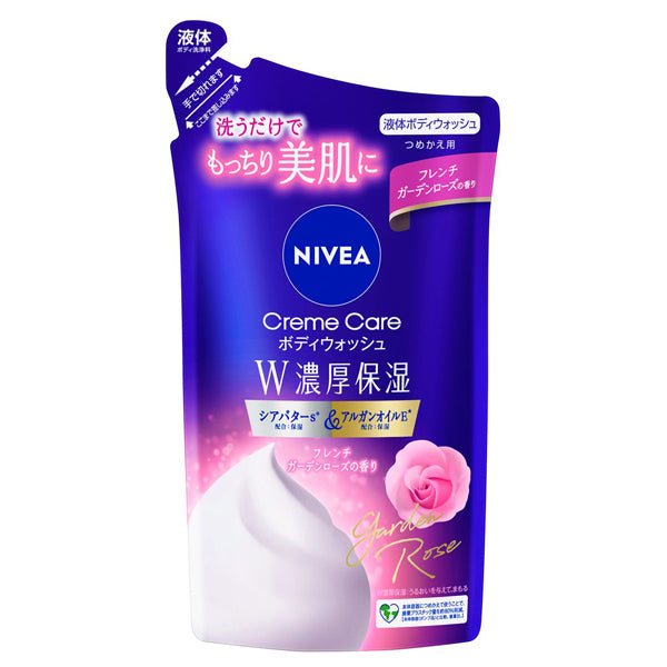 NIVEA Cream Care Body Wash Double Rich Moisture Refill, 340ml (French Garden Rose)