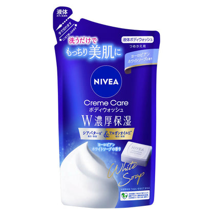 NIVEA Cream Care Body Wash Double Rich Moisture Refill, 340ml (European White Soap)
