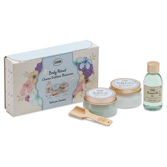 SABON Body Ritual Kit Delicate Jasmine 2025, 100ml, 200g, 140ml