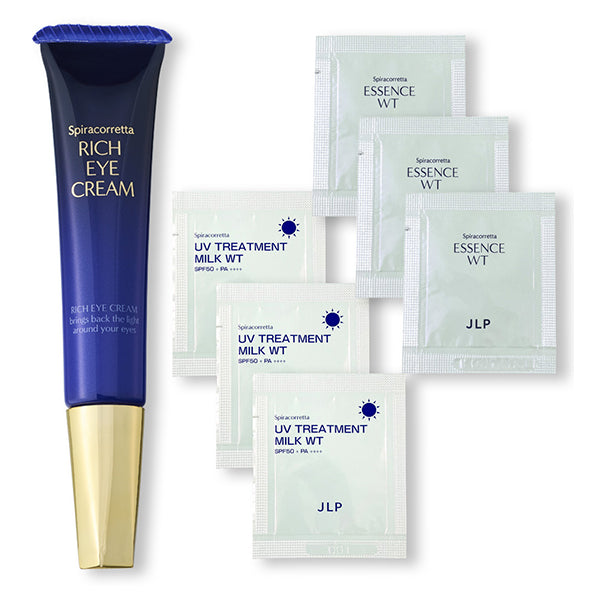 Nippon Life Pharmaceutical JLP Rich Eye Cream Serum & UV Care Set, 15g