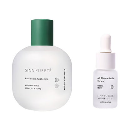 Sinn Purete' Mindful Fragrance Non-Alcoholic (Passionate Awakening) + AG Concentrate Serum a Trial, 100ml