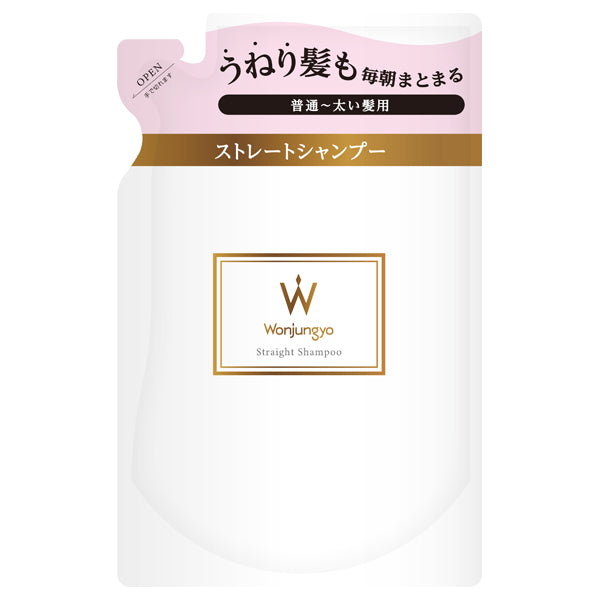 Wonjungyo Straight Shampoo for Normal to Thick Hair Refill, 330ml
