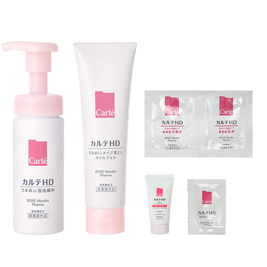 Carte Moisture Cleansing Oil Gel + Moisture Washing Foam Trial Set, 130g