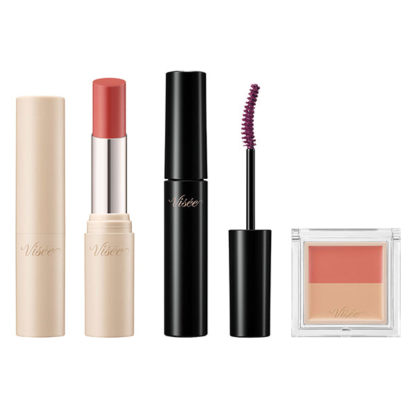 VISEE Essence Plump Balm + Color Duo Trick Concealer Trial Set (PK880 Sweet Pomelo)