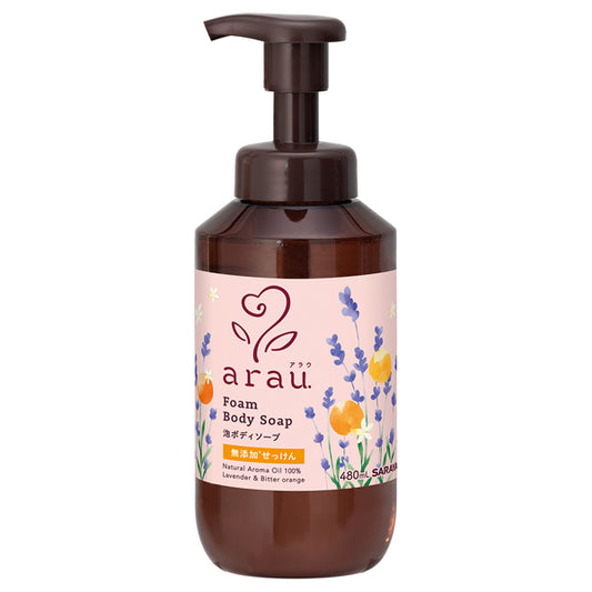 arau. Foaming Body Soap, 480ml (Lavender & Bitter Orange)