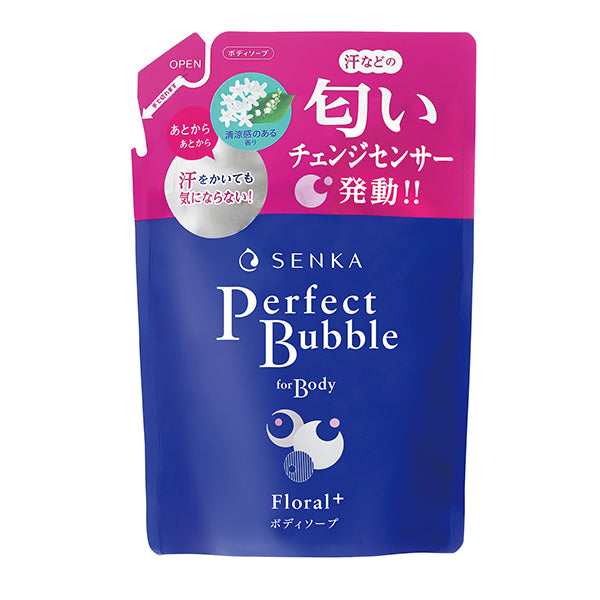 SENKA Perfect Bubble for Body f, Refill, 350ml, Floral Plus