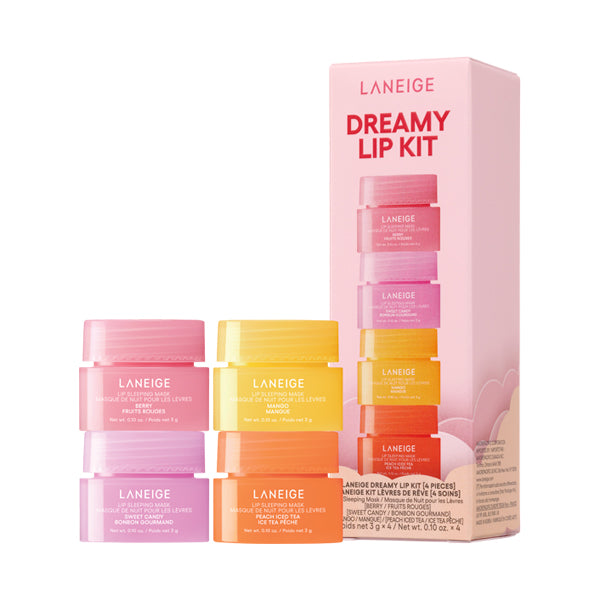 LANEIGE Lip Sleeping Mask Dreamy Lip Kit, 3g ×4