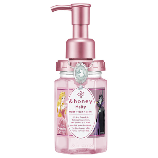 Melty Moisture Repair Hair Oil, Main Unit (Princess Aurora, Maleficent), 100ml, Eternal Rose Honey Scent