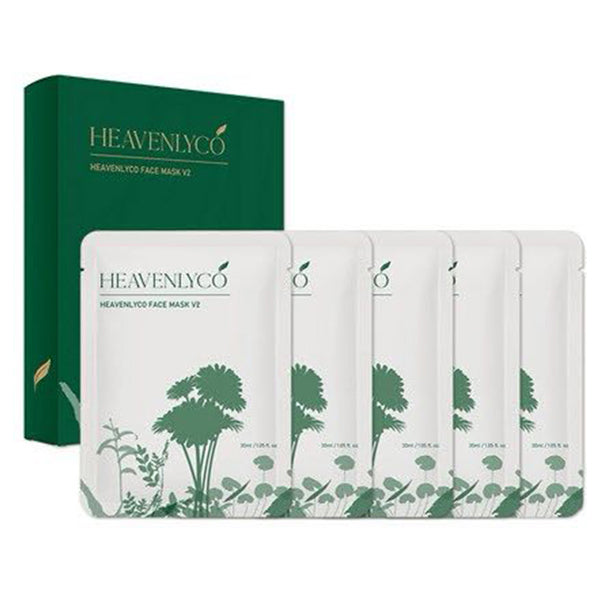 HEAVENLYCO Face Mask V2, 30ml x 5 sheets