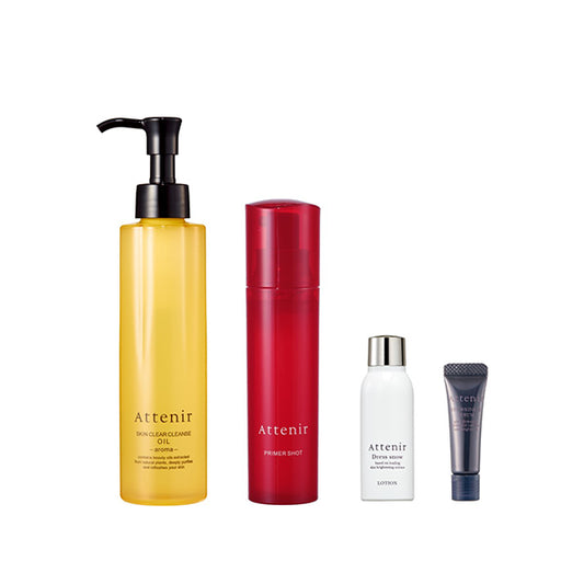 Attenir Cleansing Aroma Booster Primer Shot & Whitening Lotion Eye Care Set, 175ml