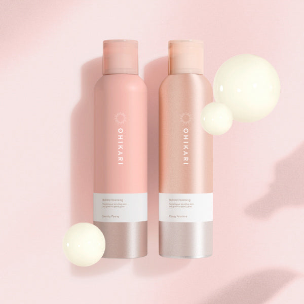 OHIKARI Bubble Cleansing Set, 150g (Classy Jasmine & Swanky Peony)