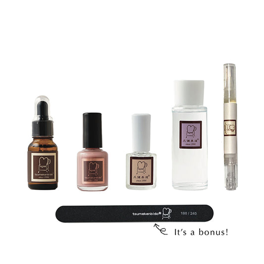 Sokenbido Nail Protection Basic Coffret (Smoky Pink), 10ml