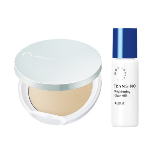 Transino Medicated UV Powder EX Set, SPF50+ PA++++, 11g (Fragrance-Free)
