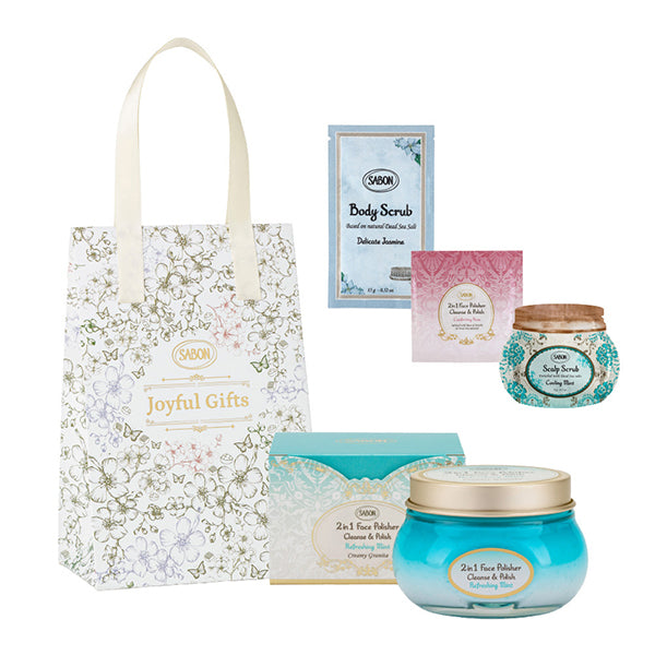 SABON @cosme SHOPPING Limited Face Polisher Kit, 125ml