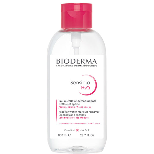 BIODERMA Sensibio H2O D One-Hand Push Pump, 850ml