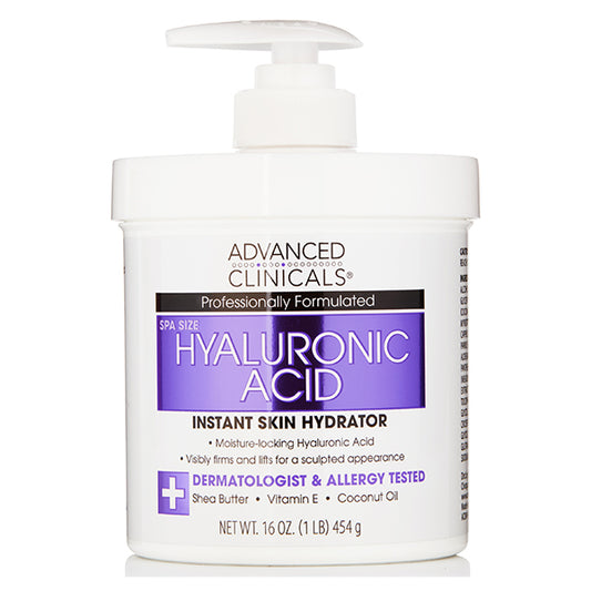 Advanced Clinicals Hyaluronic Acid Anti-Aging Body Cream, 454g