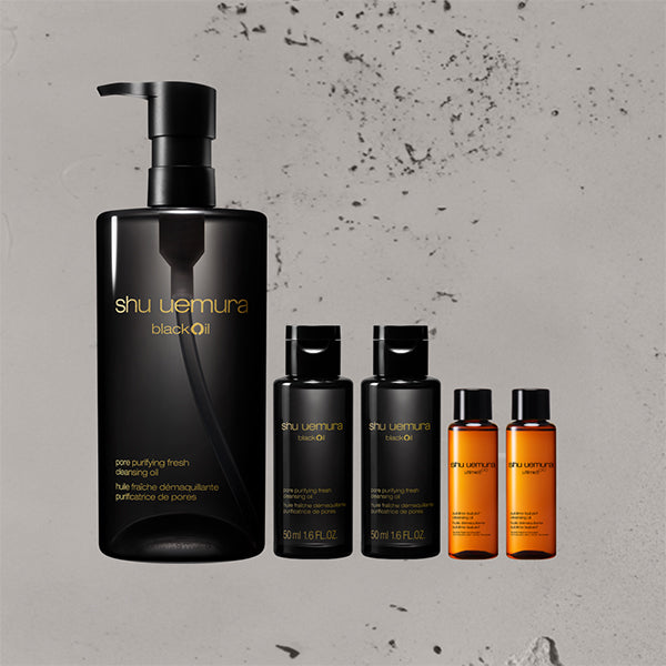 shu uemura Pore Purifying Black Cleansing Oil & Ultime8∞ Kit, 450ml