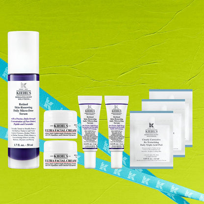 KIEHL’S SINCE 1851 Retinol Skin-Renewing Daily Micro-Dose Serum Limited Set, 50ml