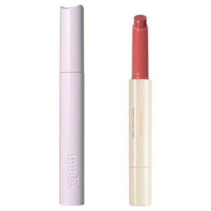 mude Long Mascara & Drizzle Balm Set (01 Black + 02 Salmon Jam)
