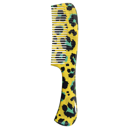 Denman DPC6 Precision Jumbo Comb (Yellow Leopard)