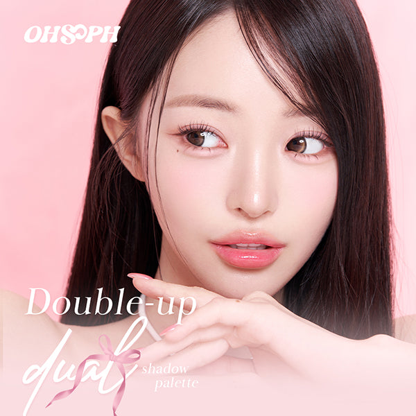 OHSOPH Double Up Dual Shadow Palette (02 Verite Pink), 2.8g