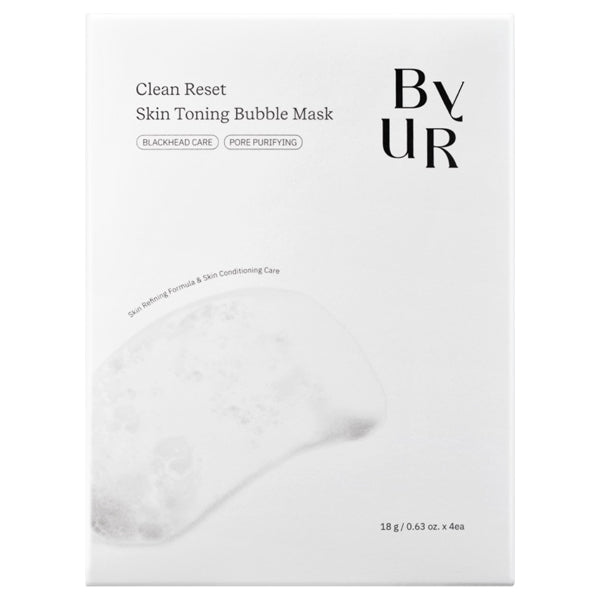 ByUR Clean Reset Skin Toning Bubble Mask, 18ml x 4 sheets
