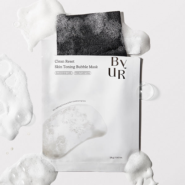 ByUR Clean Reset Skin Toning Bubble Mask, 18ml x 4 sheets