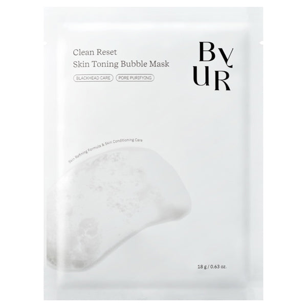 ByUR Clean Reset Skin Toning Bubble Mask, 18ml x 1 sheet