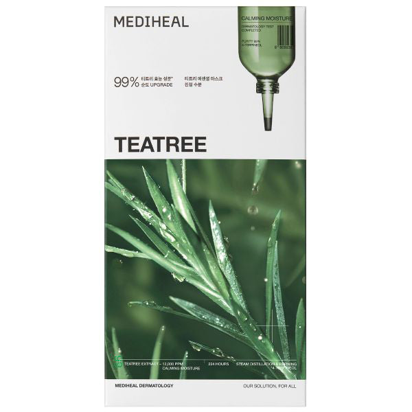 MEDIHEAL Tea Tree Essential Mask Calming Moisture Set, 4 Sheets