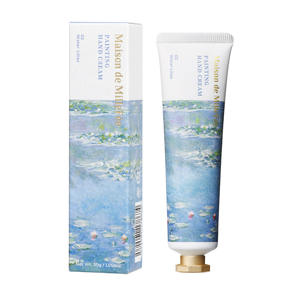 Painting Hand Cream 02 Water Lily, 30g (Sunlight on a Tranquil Lake)