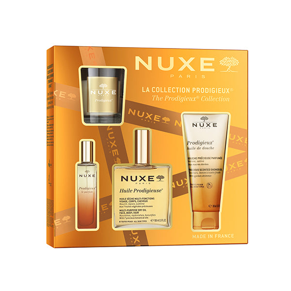 NUXE Prodigieux Collection Kit, 100ml, 15ml, 100ml, 60g