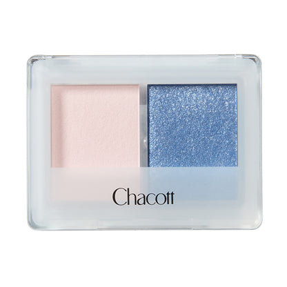 Chacott Eyeshadow Duo (602 White Milk Tea x Blue)