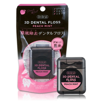 Dr.Oral 3D Dental Floss (Peach Mint), 50m