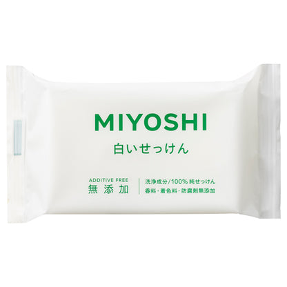 MIYOSHI Additive-Free White Soap, 108g