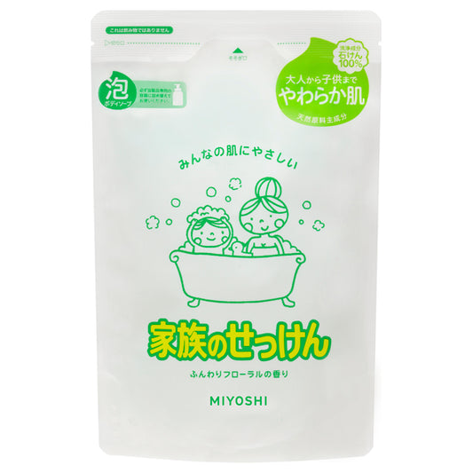 MIYOSHI Family Soap Foaming Body Soap Refill, 550ml