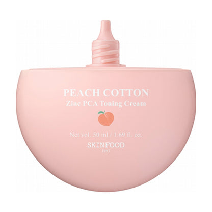 SKINFOOD Peach Cotton Zinc PCA Toning Cream, 50ml (Peach)