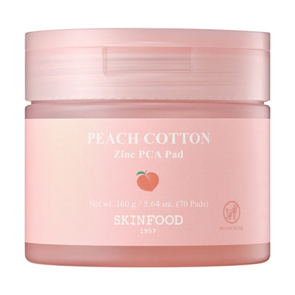 SKINFOOD Peach Cotton Zinc PCA Pad, 160g (Peach)