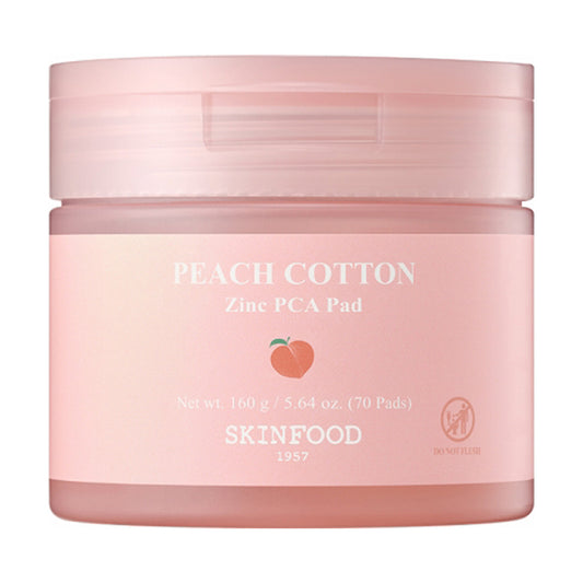 SKINFOOD Peach Cotton Zinc PCA Pad, 160g (Peach)