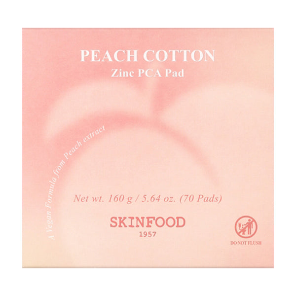 SKINFOOD Peach Cotton Zinc PCA Pad, 160g (Peach)