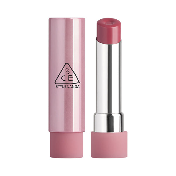 3CE Glazy Lip Glow, Pink Tube, 3.2g