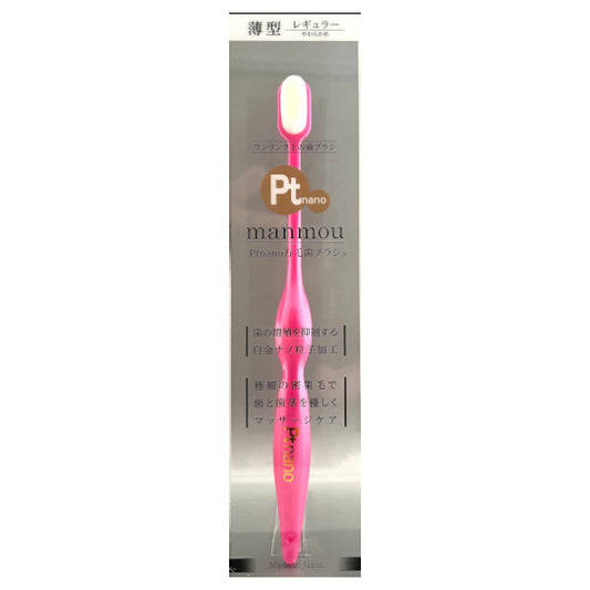 Ptnano Manmou Toothbrush Regular (LP-1 Pink), 1 Unit