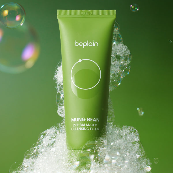 beplain Mung Bean pH Balanced Cleansing Foam, 160ml