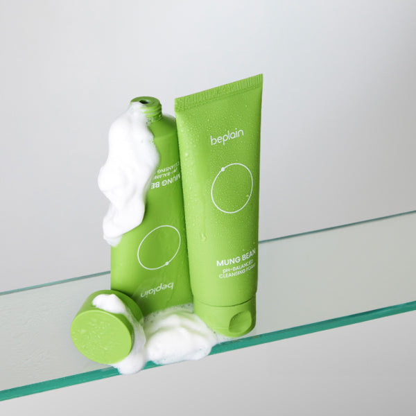 beplain Mung Bean pH Balanced Cleansing Foam, 80ml