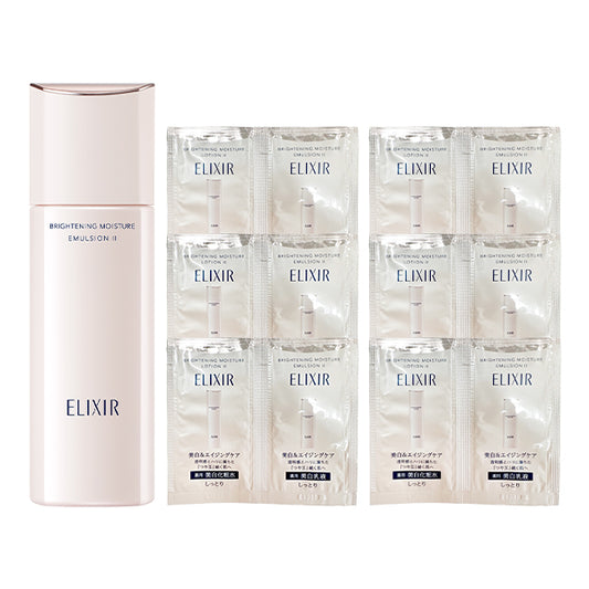 ELIXIR Whitening & Anti-aging Lotion Limited Set, 130ml, 6 packets, 6 packets