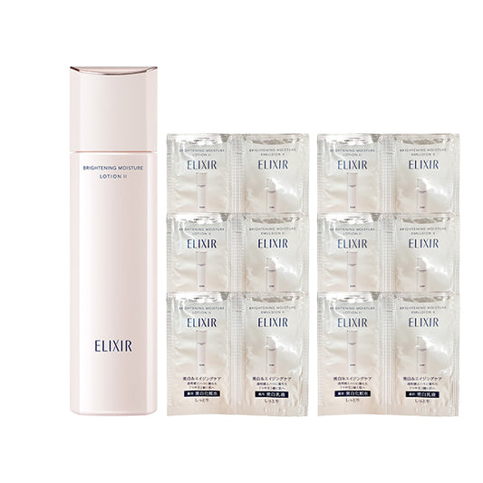 ELIXIR Whitening & Anti-aging Lotion Limited Set, 170ml, 6 packets, 6 packets