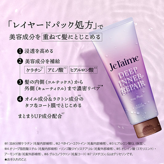 Je l'aime Layered Deep Inner Repair Hair Mask, 200g