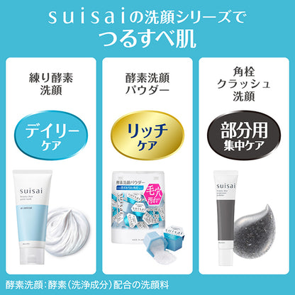 suisai Beauty Clear Point Pore Polisher, 30g, Aqua Green Floral