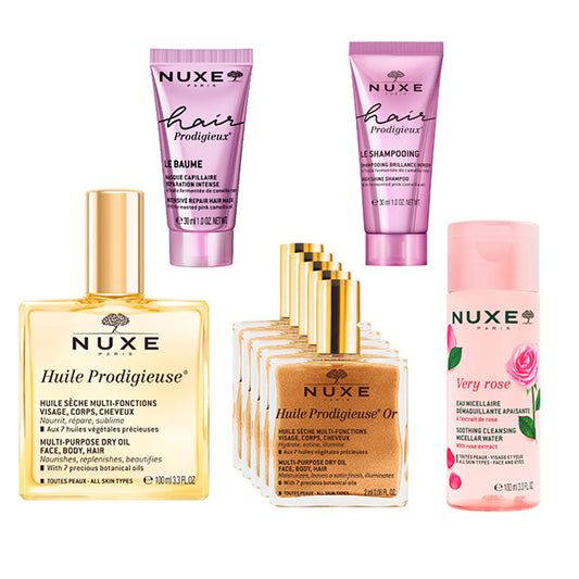 NUXE Happy Bag B, 100ml, 2ml x 5, 30ml, 30ml, 100ml