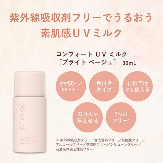 Do Natural Comfort UV Milk Bright Beige N SPF50 (Herbal), 30ml