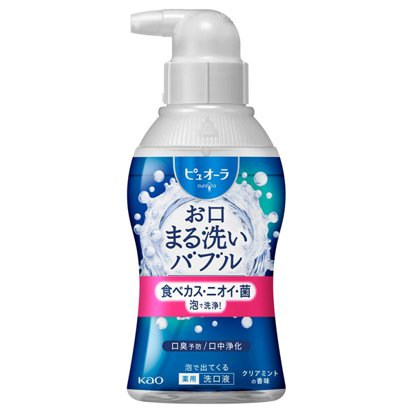 Pyuora Foaming Mouthwash (Clear Mint), 180ml